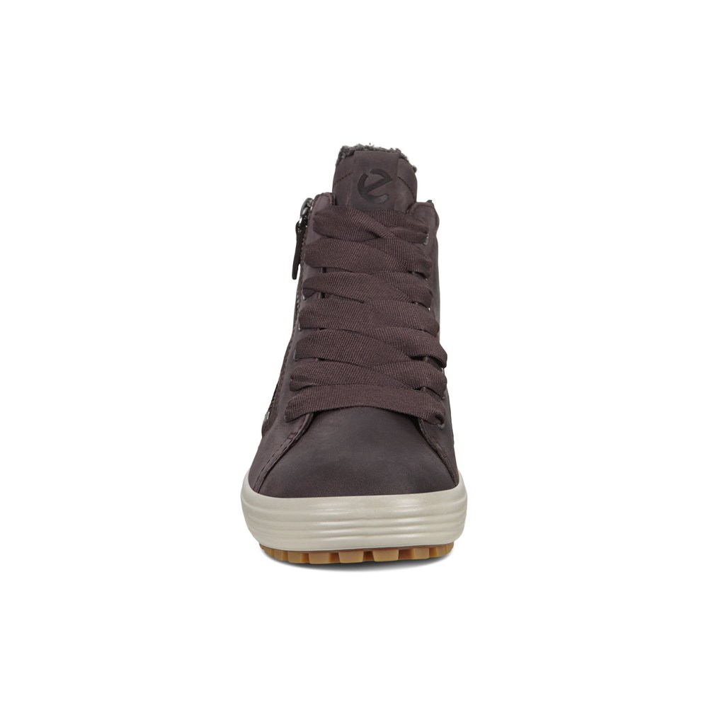 Tenis Mujer - ECCO Soft 7 Tred Gtx Hi - Grises Oscuro - TYB308549